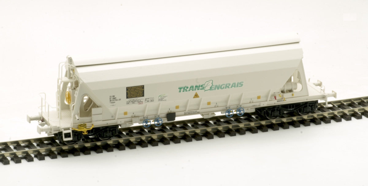 Wagon Trémie Tapps Blanc - TRANS ENGRAIS - ALBERT MODELL - Référence 065325 - Echelle 1/87)