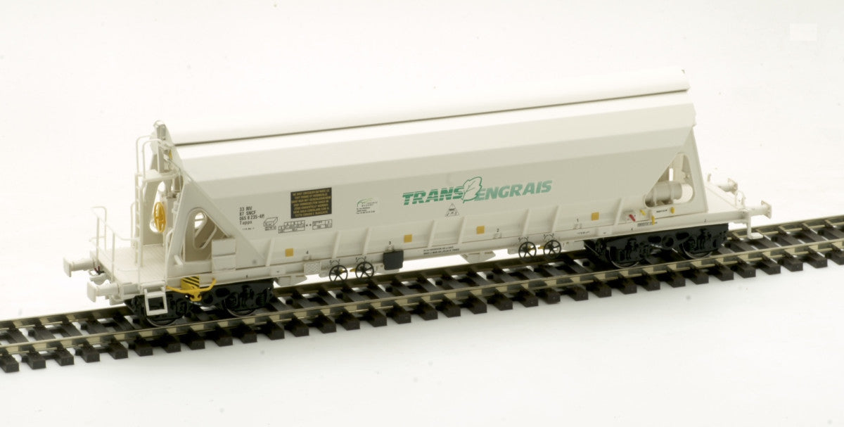 Wagon Trémie Tapps Blanc - TRANS ENGRAIS - ALBERT MODELL - Référence 065326 - Echelle 1/87