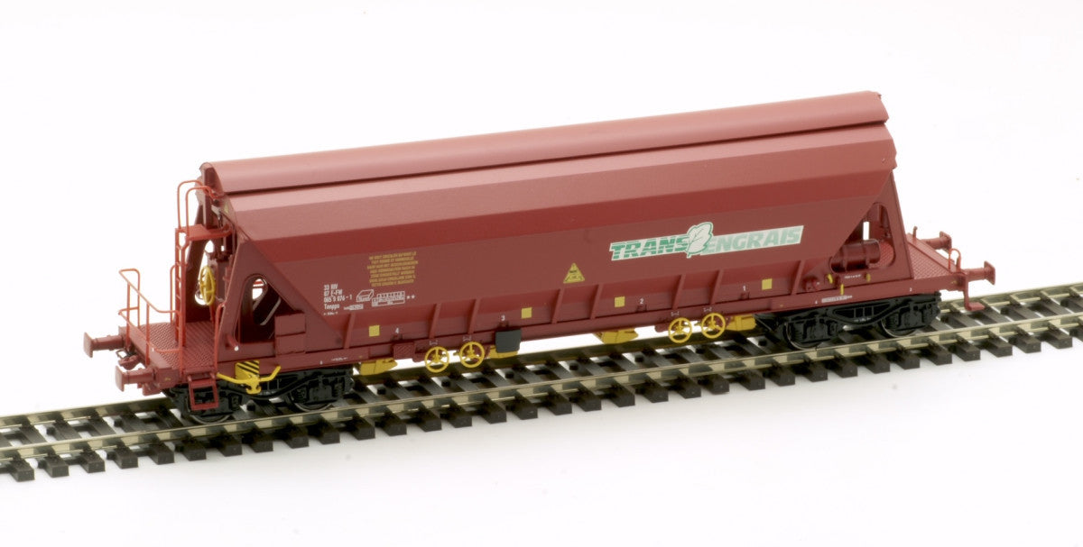 Wagon Trémie Tapps Rouge - TRANS ENGRAIS - ALBERT MODELL - Référence 065329 - Echelle 1/87