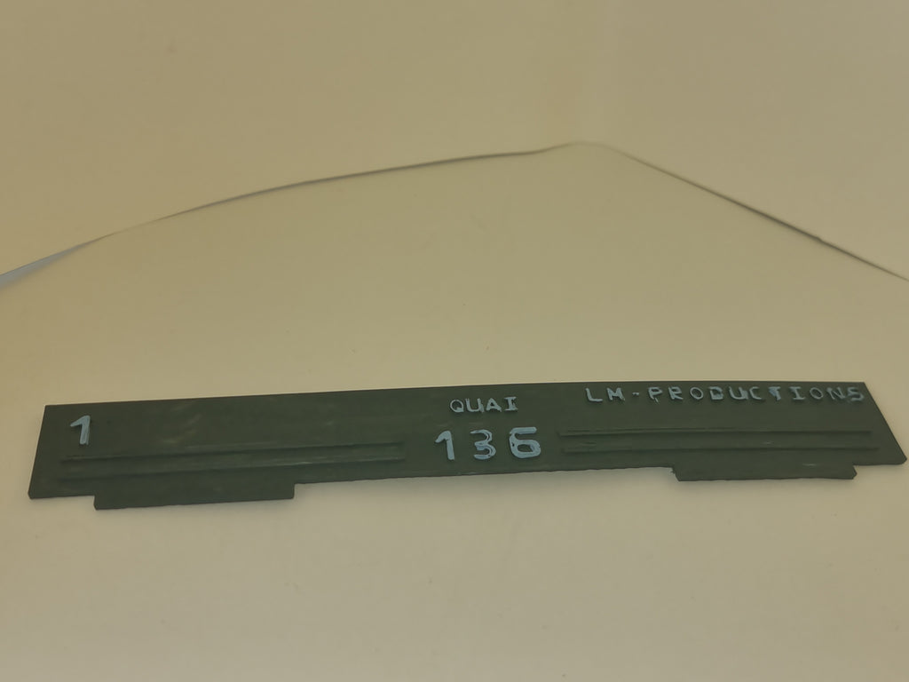 Gabarit de pose de voies à quai - échelle 1/32 - Référence B-16-0784