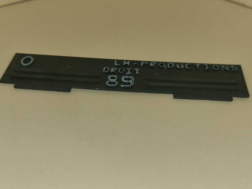 Gabarit de pose de voies ligne droite - échelle 1/43.5 - Référence C-16-0785