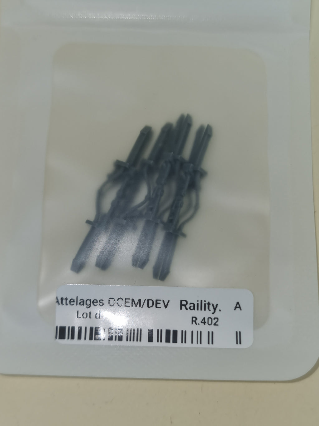 Attelages réalistes OCEM/DEV - RAILITY - Référence R402 - Echelle 1-87