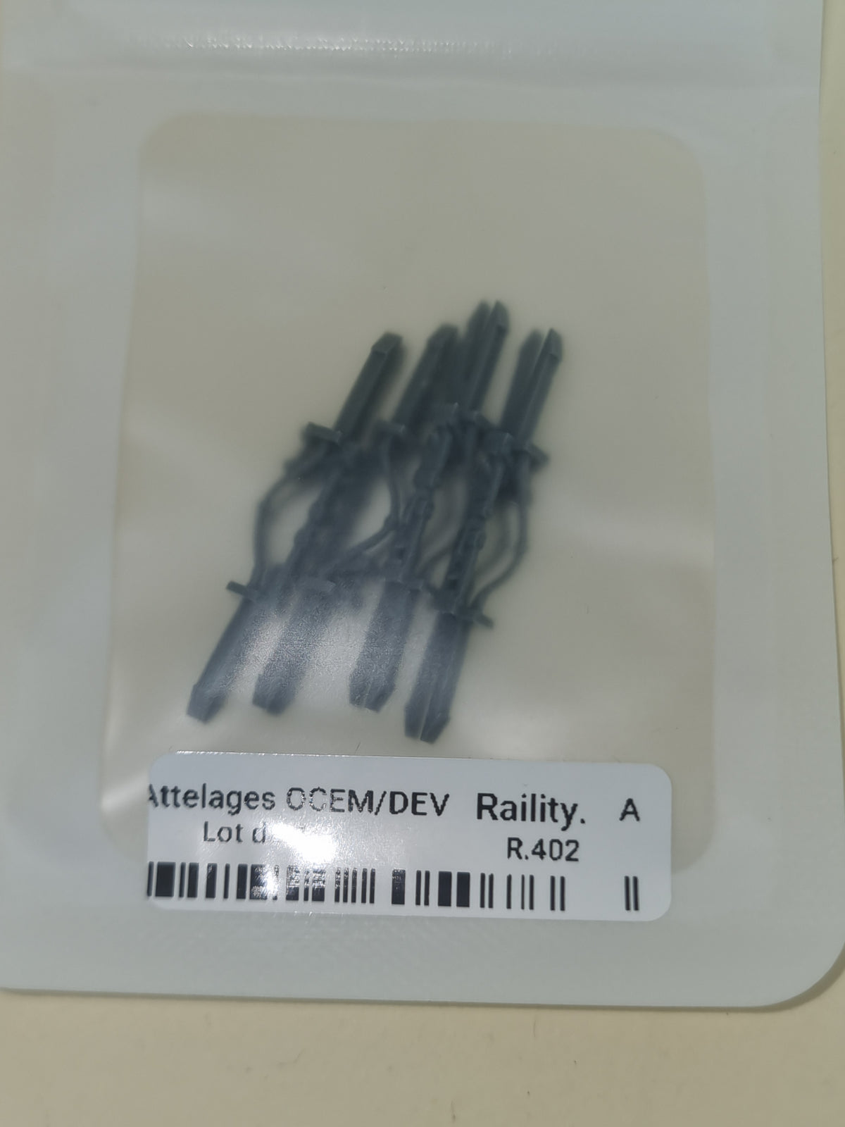 Attelages réalistes OCEM/DEV - RAILITY - Référence R402 - Echelle 1-87