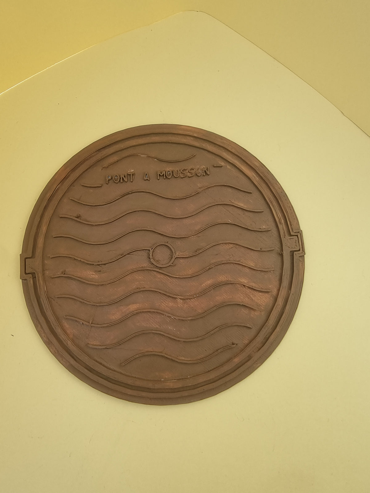 Plaques d'égout Rondes "Pont à Mousson" échelle 1/8 - Référence J-05-0696