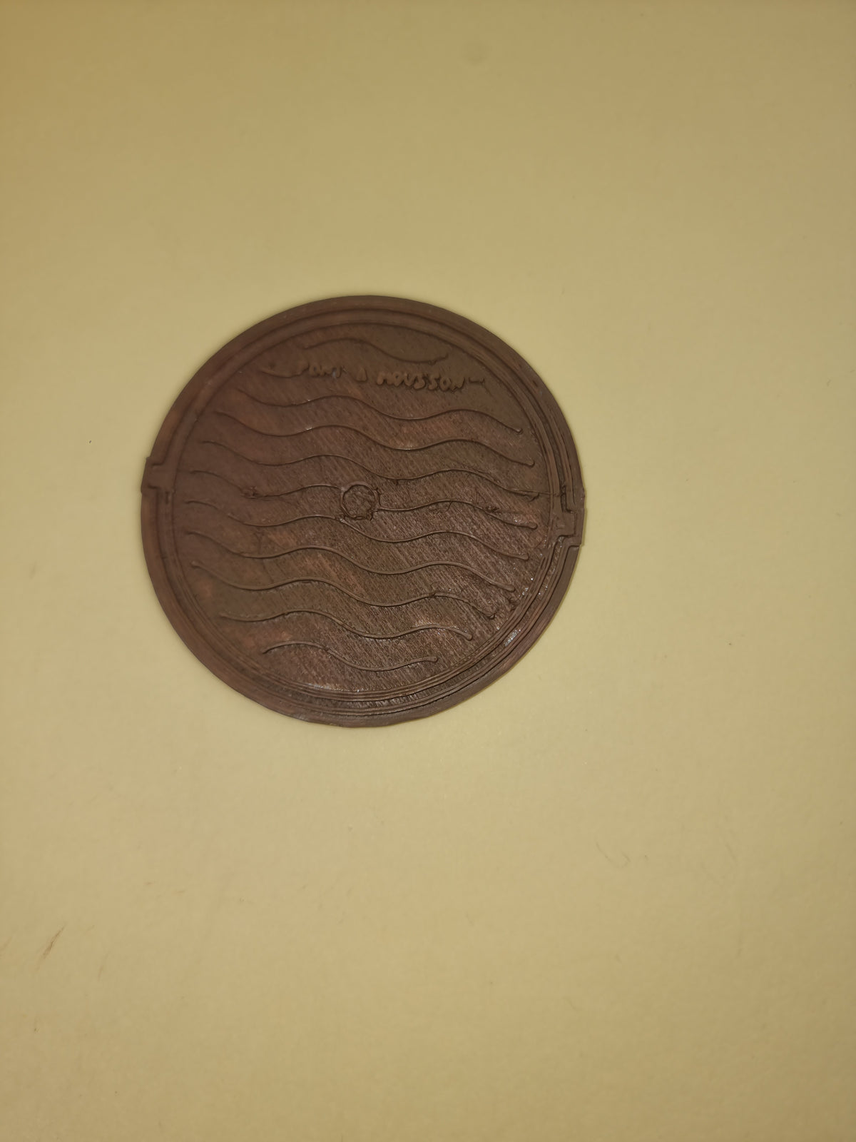Plaques d'égout Rondes "Pont à Mousson" échelle 1/18 - Référence J-05-0698