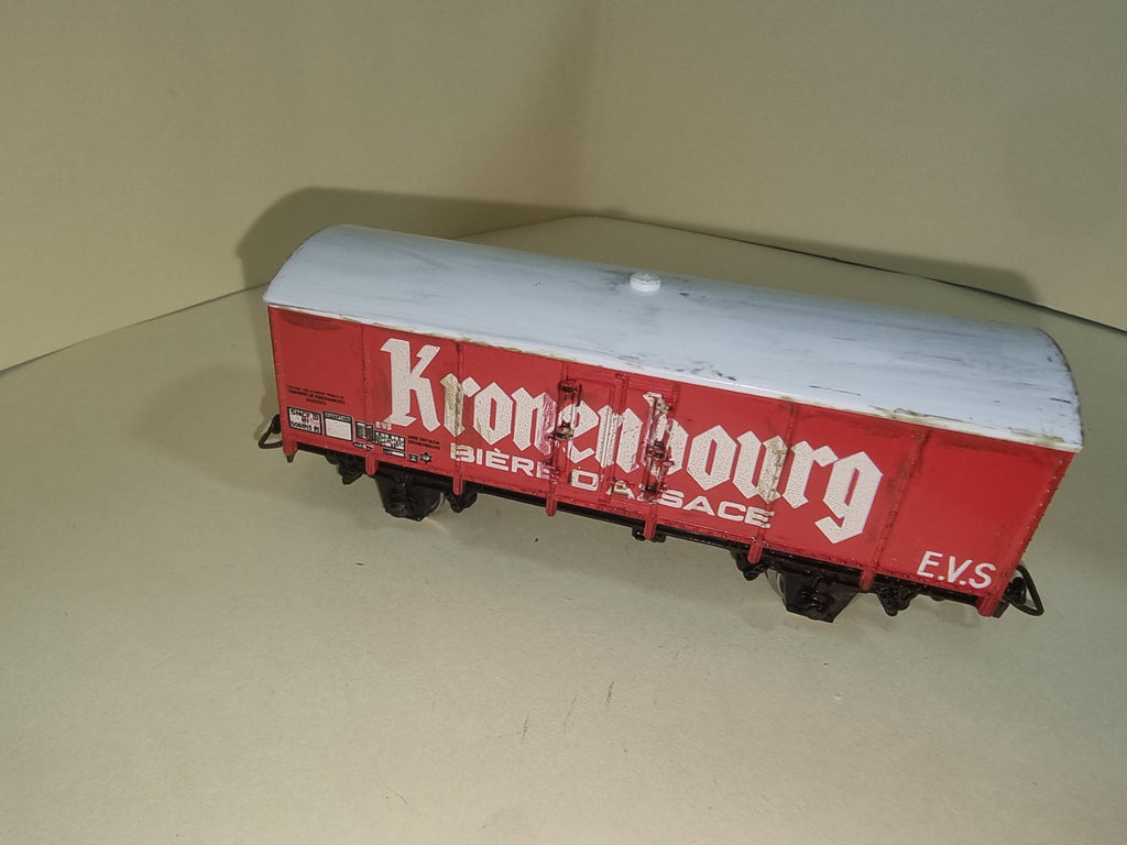 Wagon Couvert Kronenbourg - SNCF - LM Productions - Référence D-15-0779 - Echelle 1/87