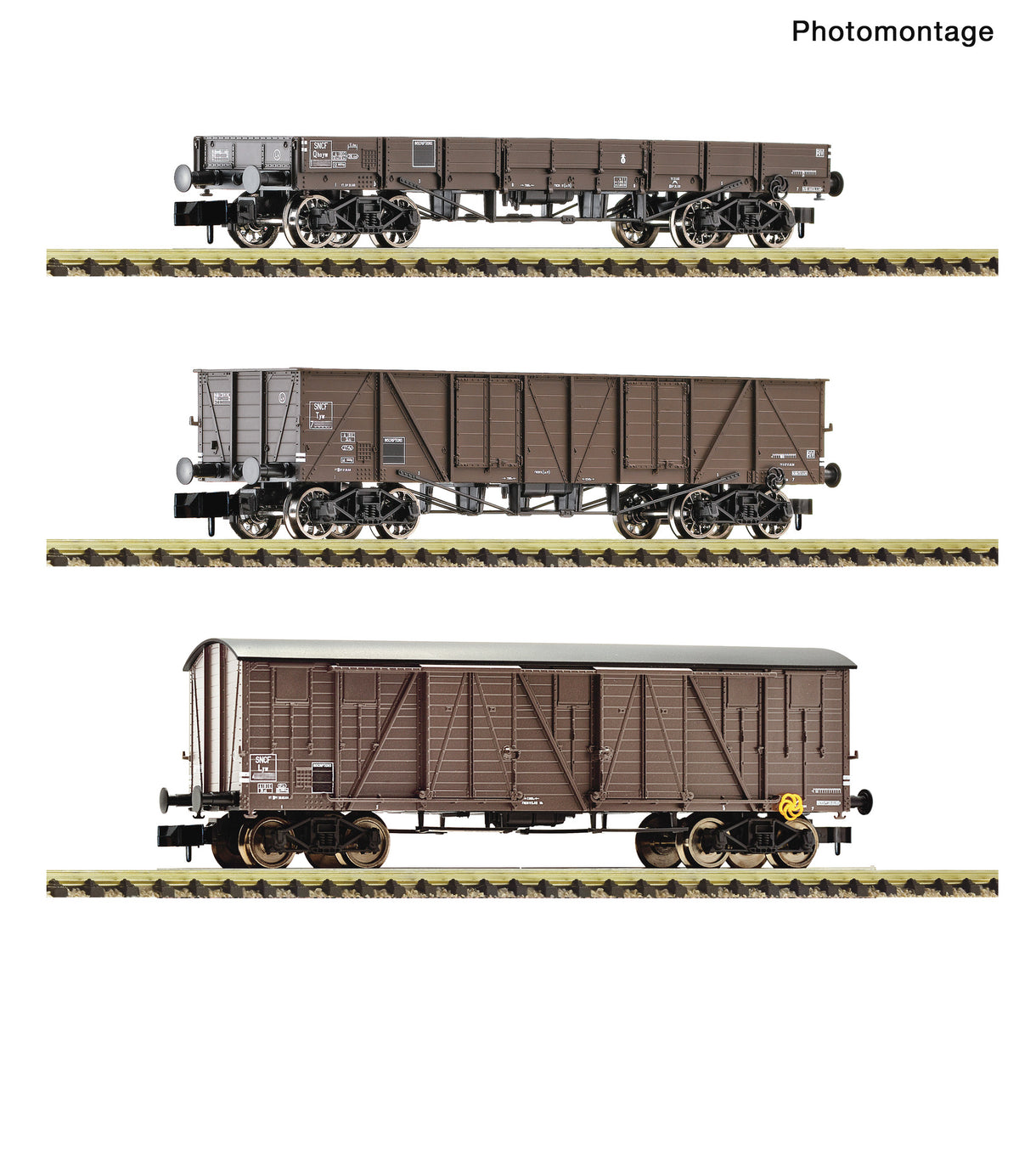 Coffret wagons marchandises - SNCF - FLEISCHMANN - Référence 6660167 - Echelle 1/160