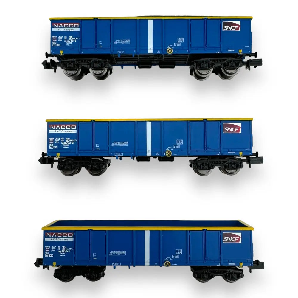 3 tombereau Eammos  - SNCF - ARNOLD - Référence HN6602 - Echelle 1/160