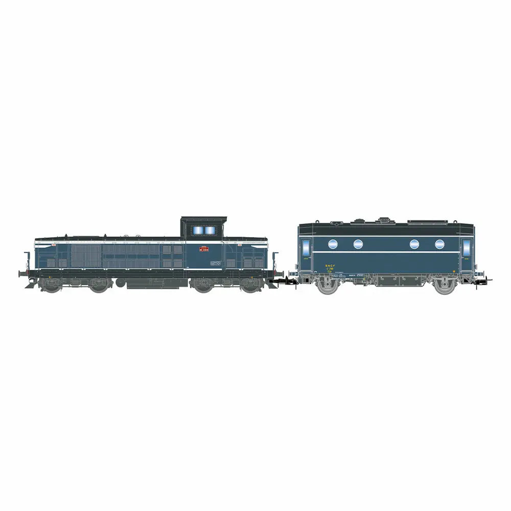 BB66013 + Fourgon - SNCF - JOUEF - Référence HJ2474 - Echelle 1/87