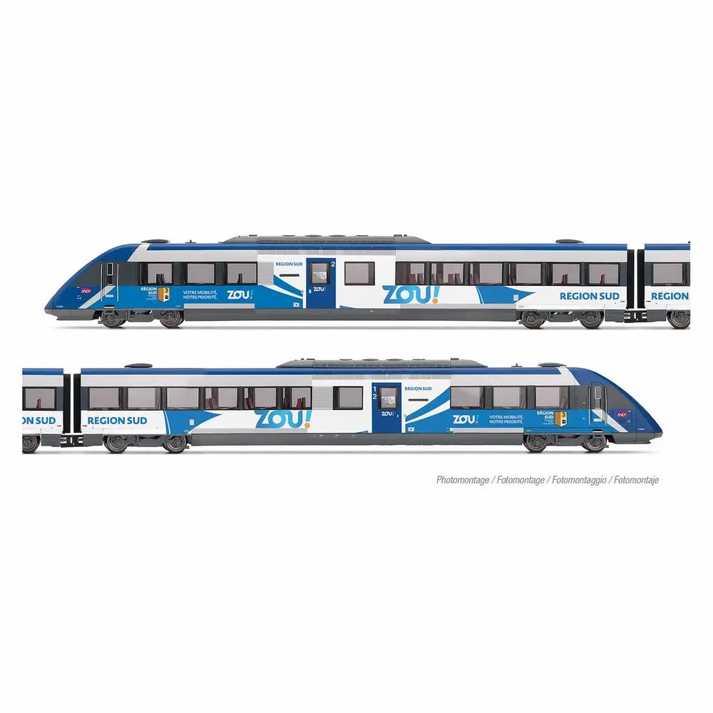 Autorail X72500 PACA ZOU - SNCF - JOUEF - Référence HJ2482S - Echelle 1/87