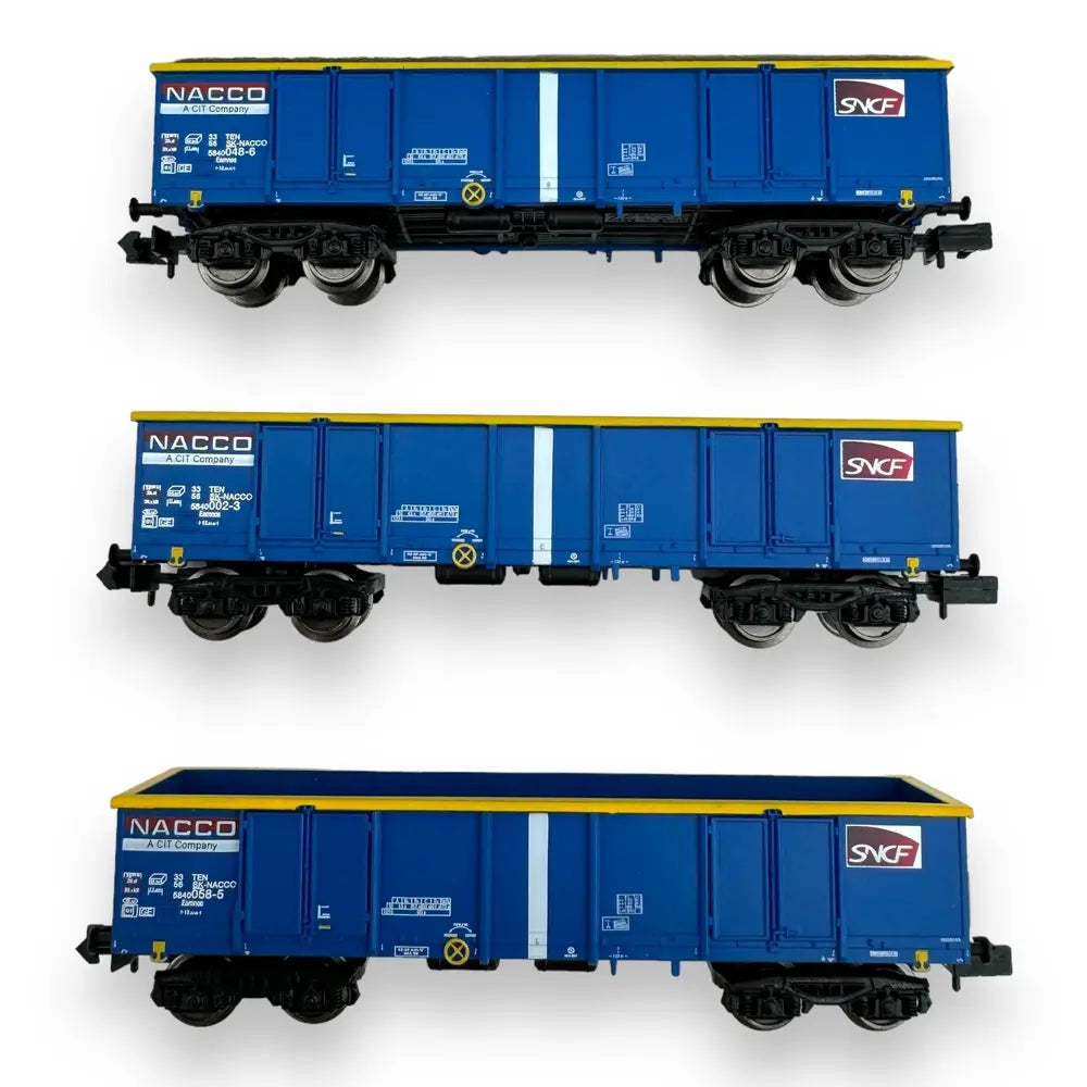 3 tombereau Eammos  - SNCF - ARNOLD - Référence HN6602 - Echelle 1/160