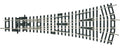 Aiguillage Triple - PIKO - Référence P55225 - Echelle 1/87