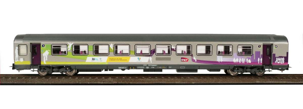 2 Voitures Corail VTU REMI 1/2cl - SNCF - PIKO - Référence P97134 - Echelle 1/87