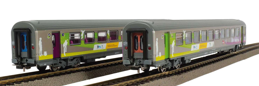 2 Voitures Corail VTU REMI 1/2cl - SNCF - PIKO - Référence P97134 - Echelle 1/87