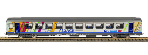2 Voitures Corail ALSACE 1cl 2cl - SNCF - PIKO - Référence P97143 - Echelle 1/87