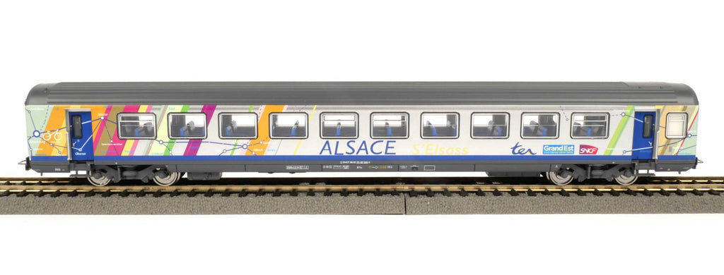 2 Voitures Corail ALSACE 2cl - SNCF - PIKO - Référence P97144 - Echelle 1/87