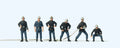 Pompiers français - PREISER - Référence P10233 - Echelle 1/87