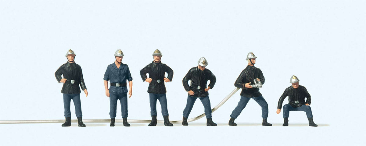 Pompiers français - PREISER - Référence P10233 - Echelle 1/87