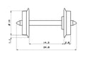 Jeu de roues DC - ROCO - Référence 40177 - Echelle 1/87