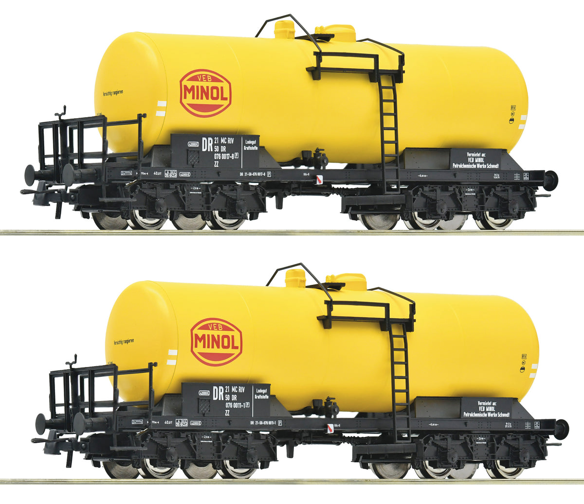 Coffret Wagons Citerne Minol - DR - ROCO - Référence 6600199 - Echelle 1/87