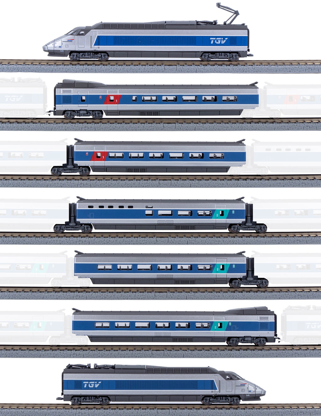 TGV Atlantique - SNCF - AZAR - Référence T01-AB1A - Echelle Z