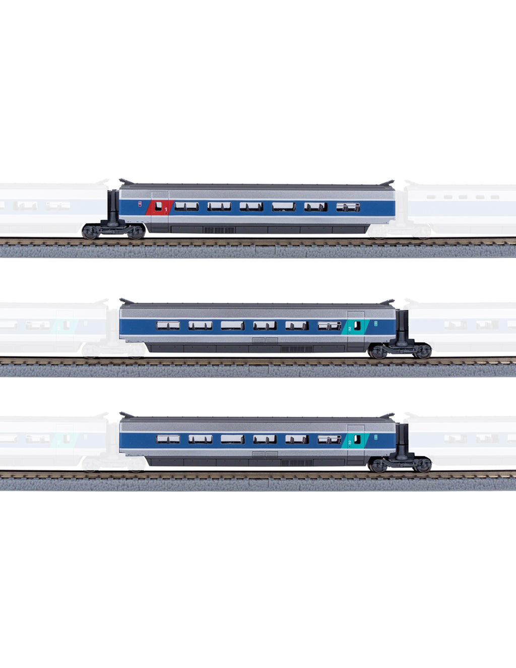 TGV Atlantique - SNCF - AZAR - Référence T01-AB1A - Echelle Z