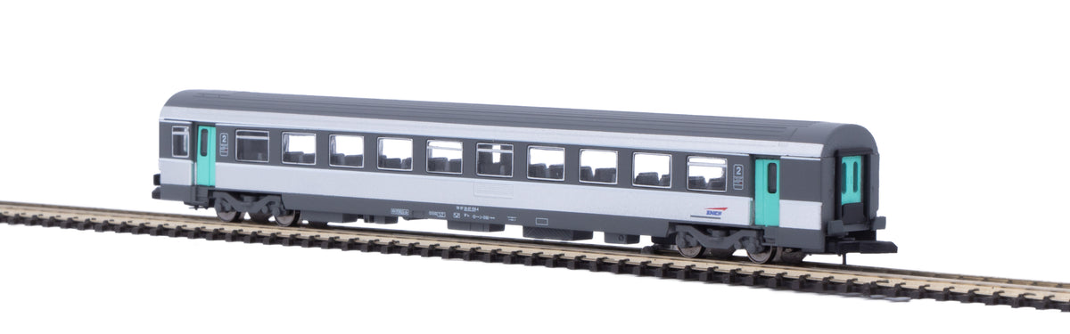 Voitures CORAIL VTU 2em - Nouvelle décoration SNCF - AZAR - Référence V01-CPP2 - Echelle Z