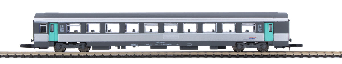 Voitures CORAIL VTU 2em - Nouvelle décoration SNCF - AZAR - Référence V01-CPP2 - Echelle Z