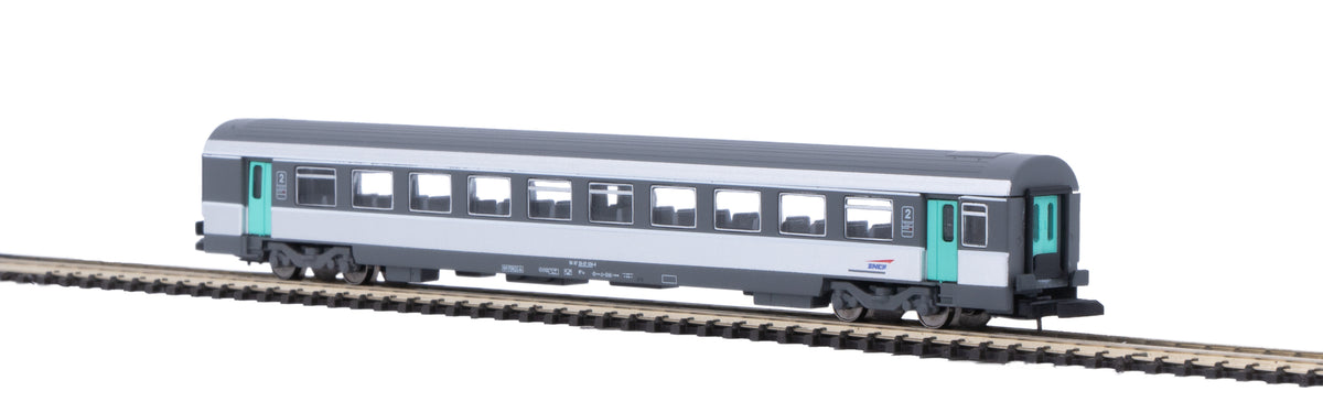 Voitures CORAIL VTU 2em - Nouvelle décoration SNCF - AZAR - Référence V01-CPP2 - Echelle Z