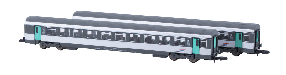 Voitures CORAIL VTU 2em - Nouvelle décoration SNCF - AZAR - Référence V01-CPP2 - Echelle Z
