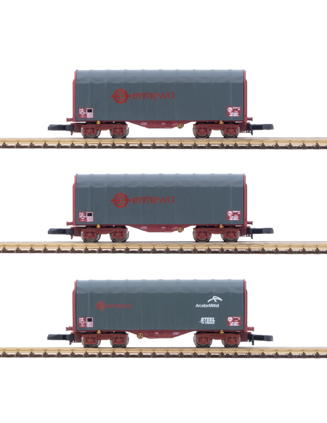 Coffret 3 bâché  - ERMEWA - AZAR - Référence W03-ERP - Echelle 1/220