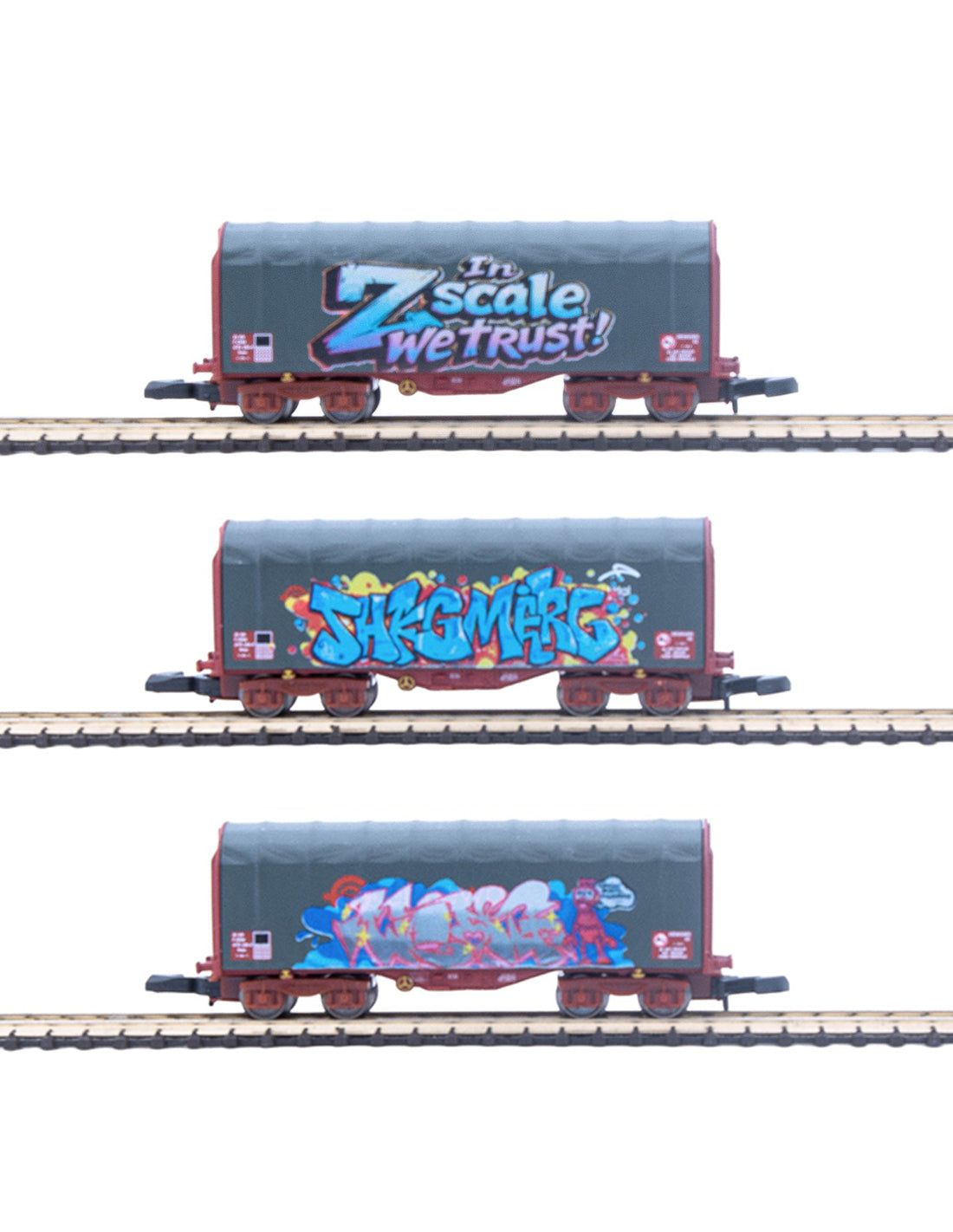 Coffret 3 bâché  - Graffitis - AZAR - Référence W03-TG1 - Echelle 1/220