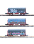 Coffret 3 bâché  - Graffitis - AZAR - Référence W03-TG2 - Echelle 1/220