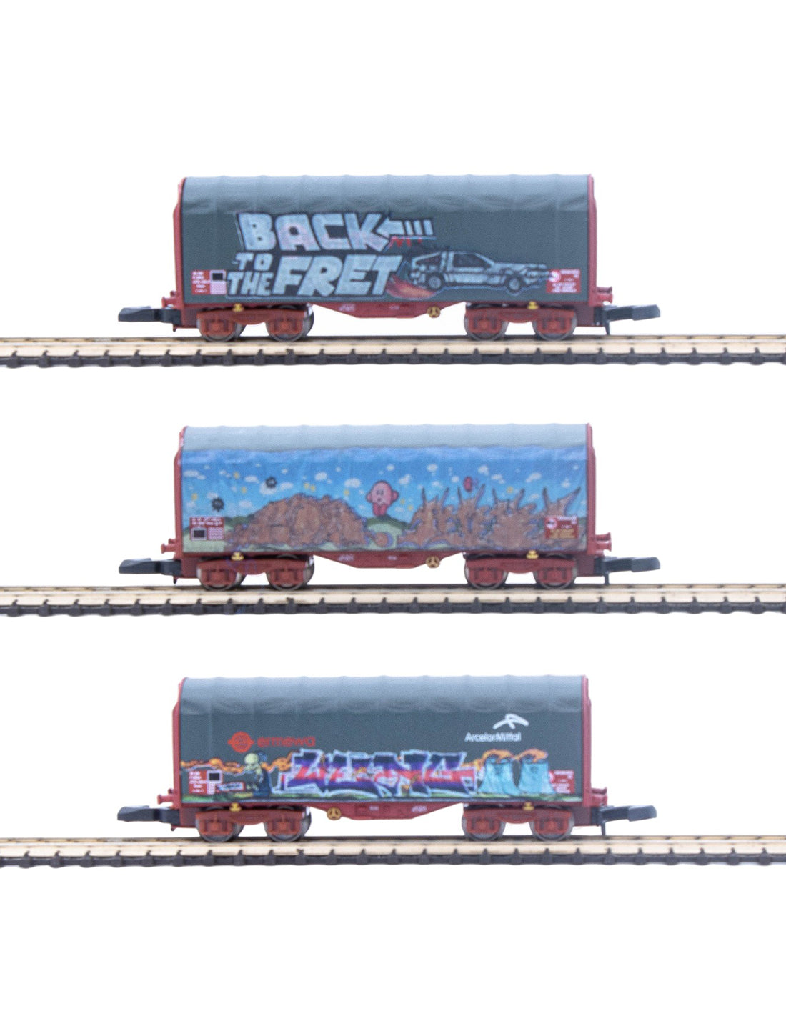 Coffret 3 bâché  - Graffitis - AZAR - Référence W03-TG2 - Echelle 1/220