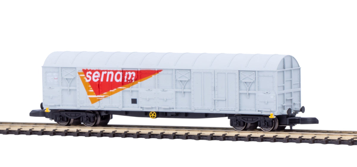 Couvert à bogies - SERNAM Gris - AZAR - Référence W04-SNG - Echelle 1/220