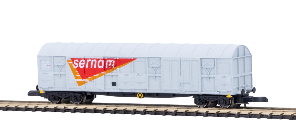Couvert à bogies - SERNAM Gris - AZAR - Référence W04-SNG - Echelle 1/220