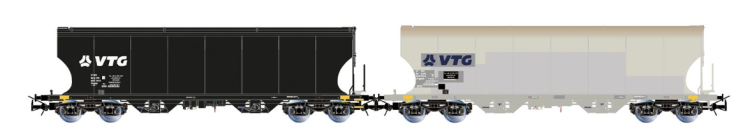 Coffret 2 wagons Trémie - RIVAROSSI - Référence HR6689 - Echelle 1/87